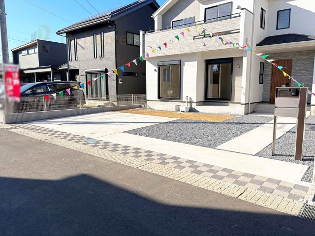 牛久市さくら台1丁目4期　新築戸建て　1号棟の駐車場|カースペースは2台お停めいただけます♪