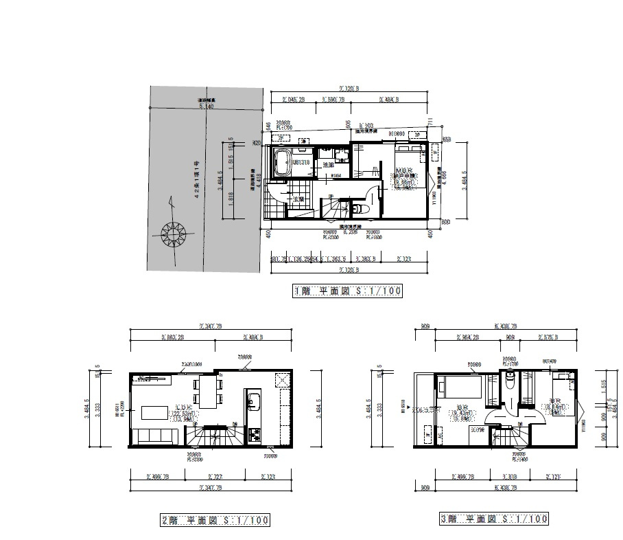 荒川区東尾久４丁目　建築条件付き売地の参考プラン|参考建築プラン　７０．０３㎡　２ＳＬＤＫ　参考建物価格１，８５０万円  
