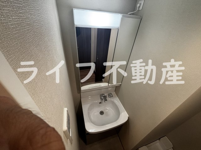 リヴェント森ノ宮の洗面所|コンパクトで使いやすい洗面所