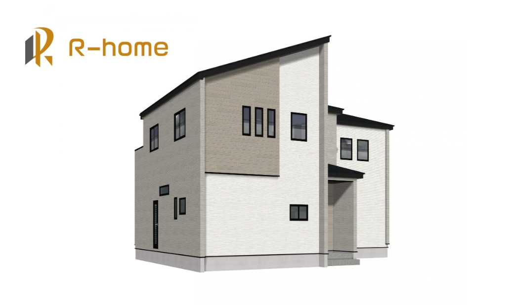牛久市さくら台1丁目4期　新築戸建て　4号棟の外観パース|2025年10月完成予定！近隣の同仕様完成物件をご見学いただけます♪
