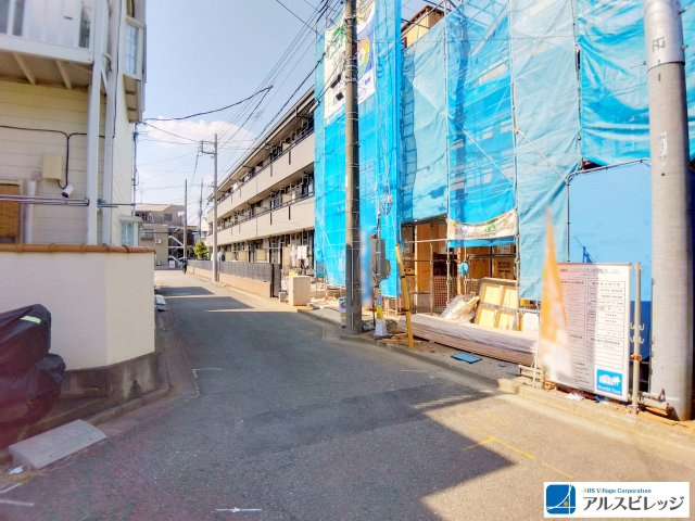 新築／ふじみ野市上福岡5丁目　第1期　全2棟の前面道路含む現地写真