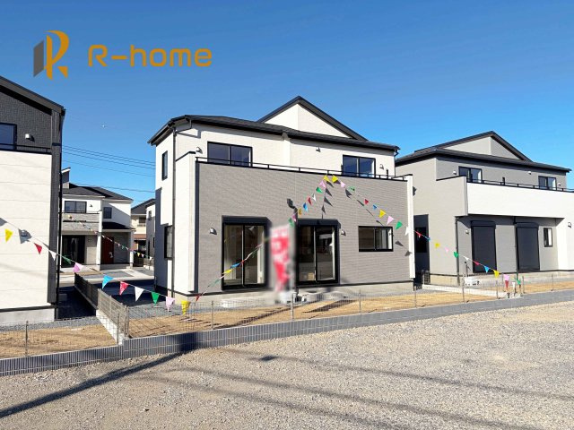 牛久市さくら台1丁目4期　新築戸建て　5号棟の外観|ご予約を頂ければ、『平日』はもちろん『早朝』や『夜間』もご見学可能です♪お気軽にお申し付けください♪