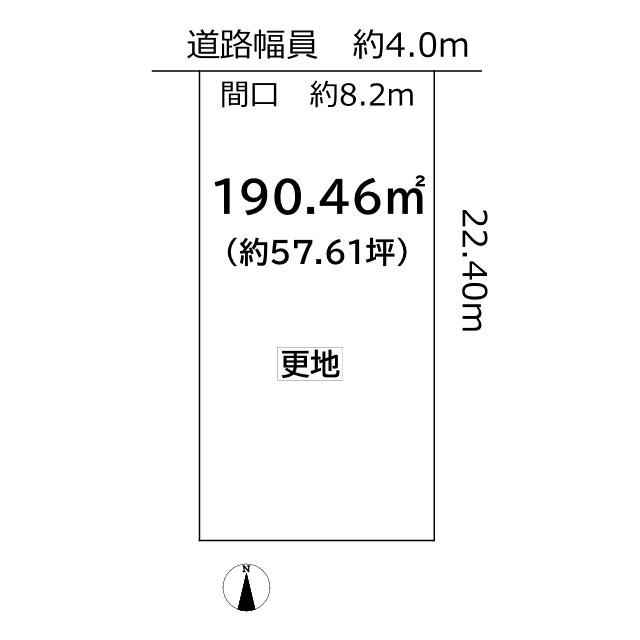 上賀茂烏帽子ケ垣内町 土地の土地図