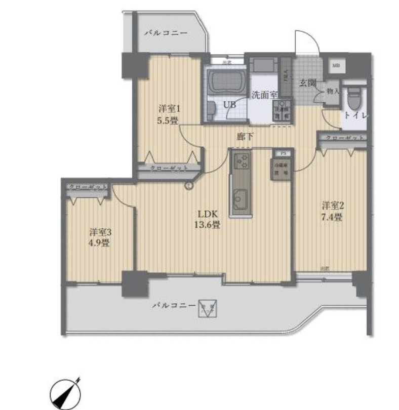 ジョイナス天神タワーの間取り