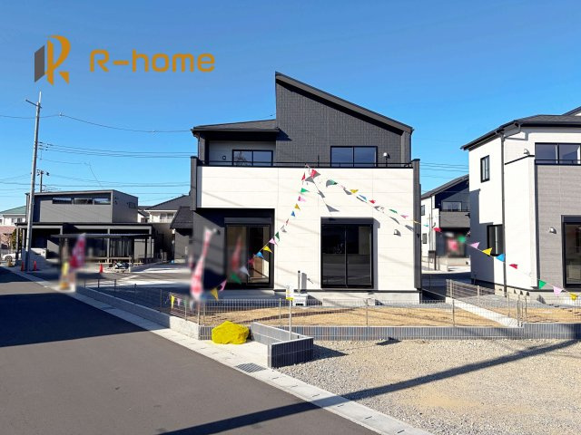 牛久市さくら台1丁目4期　新築戸建て　6号棟の外観|ご予約を頂ければ、『平日』はもちろん『早朝』や『夜間』もご見学可能です♪お気軽にお申し付けください♪