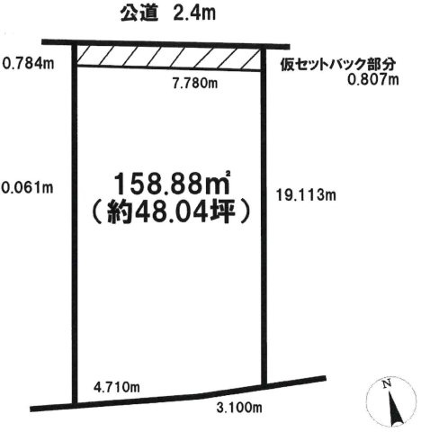 小牧市大字久保一色　中古戸建の区画図