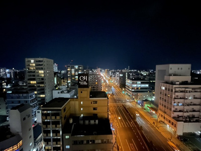 【展望】 | グレースタワーⅡ | 「北向きバルコニーからの眺望。ゆったりと夜を楽しめる眺めです。」