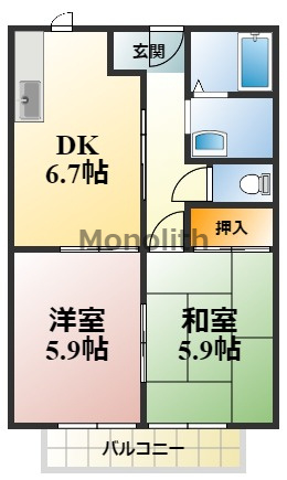 プレジール和泉の間取り