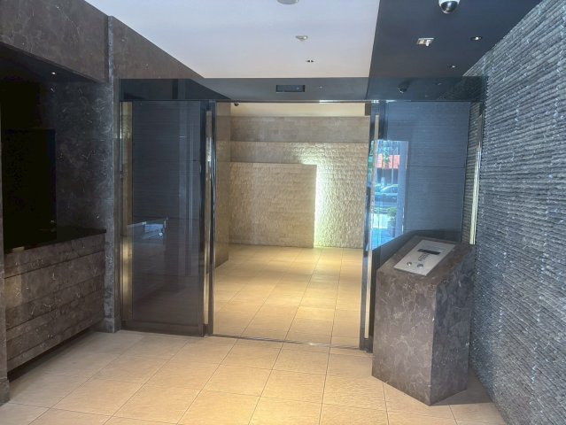 大阪市中央区内平野町２丁目の賃貸マンションのエントランス