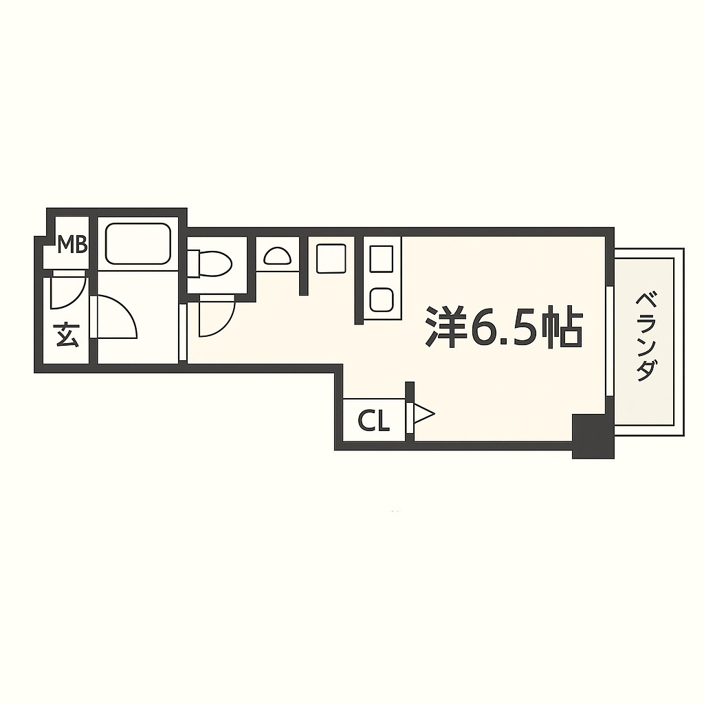大阪市中央区南久宝寺町４丁目の賃貸マンションの間取り