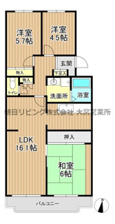 【間取り】 | 川越グリーンパーク L-1号棟