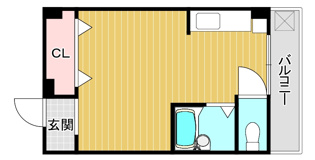 園田岡崎ハイツの間取り