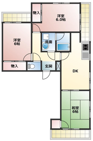 【間取り】 | パストラルＭ３