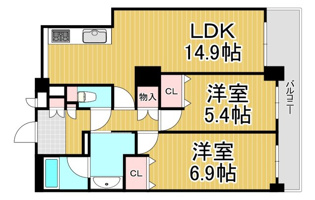 ラピタス31西宮の間取り