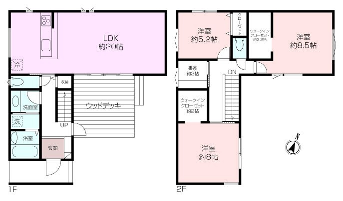 ＊ウッドデッキ付きの限定1棟＊浄明寺4丁目新築戸建の画像