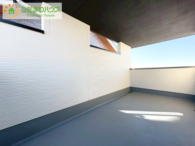 日立市相賀町1期　新築戸建のバルコニー|東向きのインナーバルコニーを採用♪天候を気にせず洗濯物を干せ、紫外線も気にせずに済みます(*^^)v