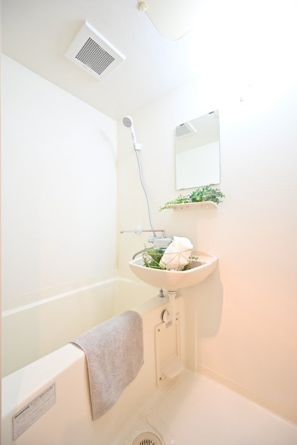 ルーク池尻　室内洗濯機置場　角部屋　2面採光の浴室