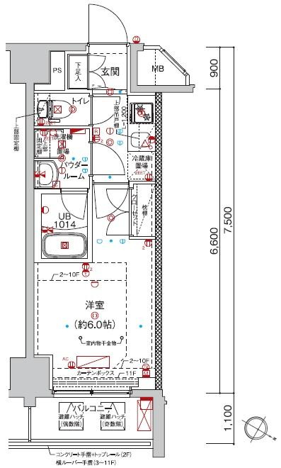 クラリッサ大通り公園の間取り