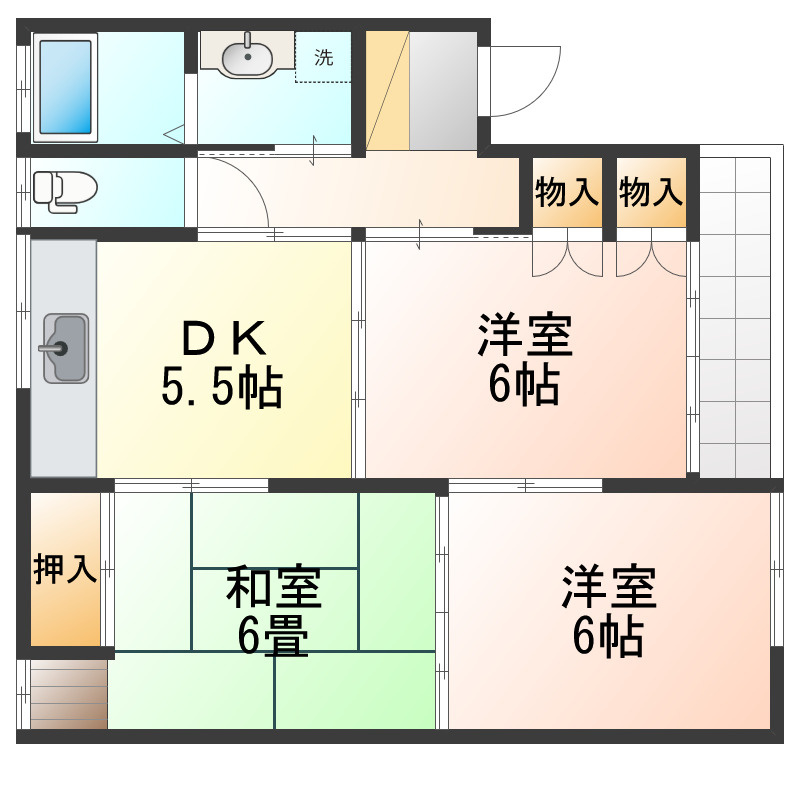パイクプレースの間取り