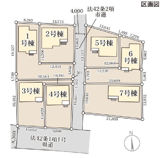 【区画図】 | 伊勢崎市長沼町　5号棟