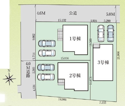 【区画図】 | うるま市豊原2期（全3棟） | 区画図♪