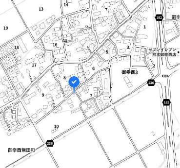 ケイアイエルデ／南区御幸西／２号棟の地図