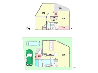 神戸市東灘区西岡本６丁目中古戸建の間取り