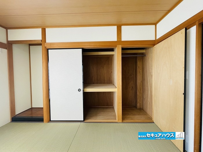 【中古住宅】知多郡阿久比町大字宮津字小廻間の和室|和室収納写真です。
■株式会社　セキュアハウス■
住宅ローンに強く、知識、経験豊富なスタッフ在籍
お客様に寄り添い、ご成約後もサポート致します。