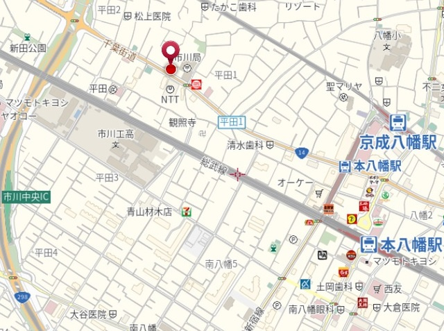 ＭＹ　ＲＯＯＭ　市川の地図|★案内図★