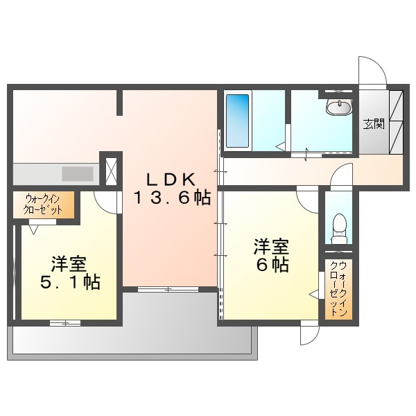 ルコンテの間取り