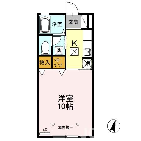 ロイヤルガーデン子安 Fの間取り