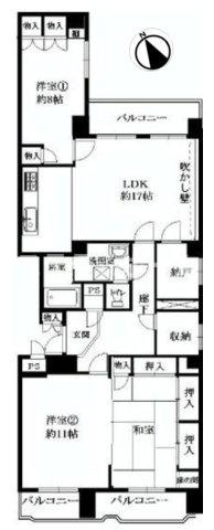 北野ルーエの間取り