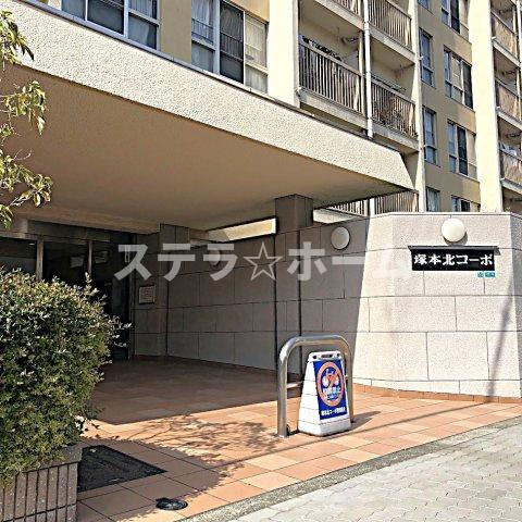 塚本北コーポのエントランス|清潔なエントランスです