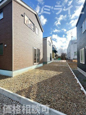 【新築戸建】札幌市南区真駒内柏丘2丁目3棟の庭