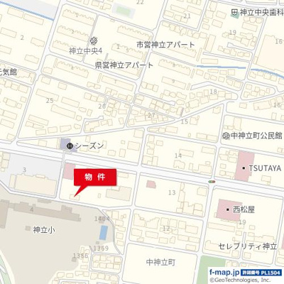 【地図】 | 中神立Ｅテナント