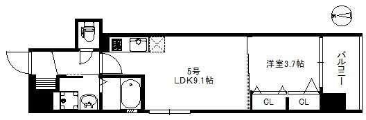 MODERN PALAZZO 姪浜 NORTHの間取り