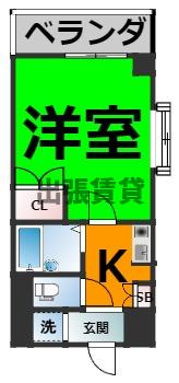 仲介手数料0円！ルミナス名駅の間取り