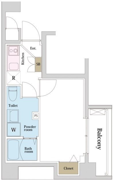 LEXE横濱阪東橋Ⅱの間取り
