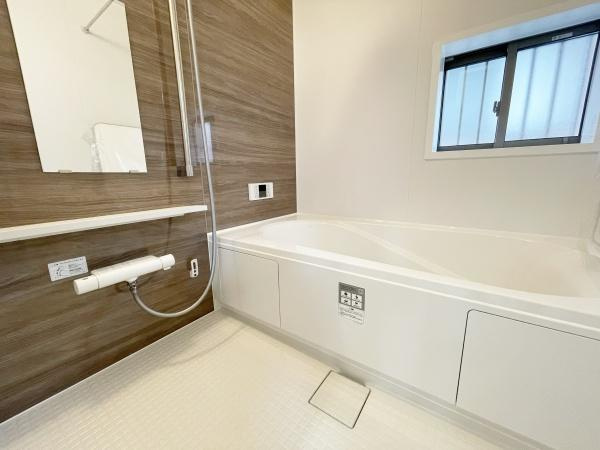 川崎市宮前区東有馬３丁目の新築一戸建の浴室|ゆったりとお過ごしいただけるバスルームです。心と身体の疲れを癒してくれる安らぎの空間♪