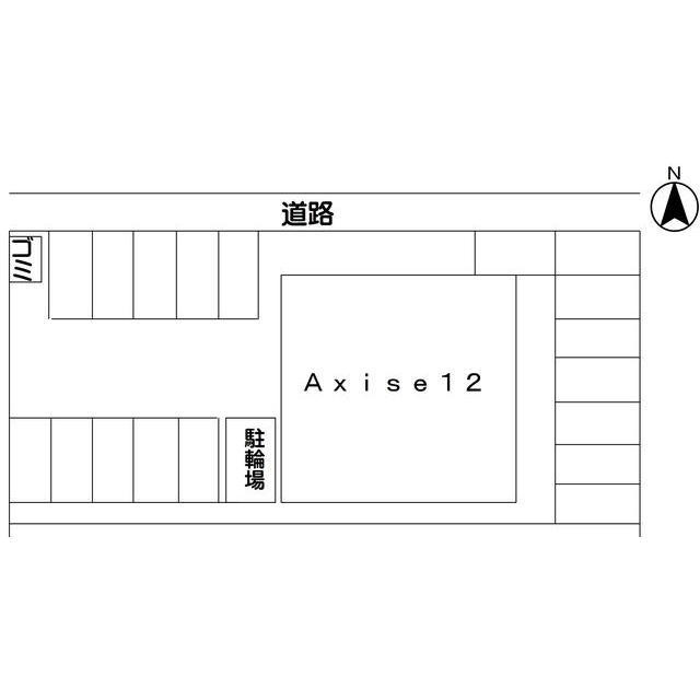 羽島市竹鼻町狐穴のアパートの外観
