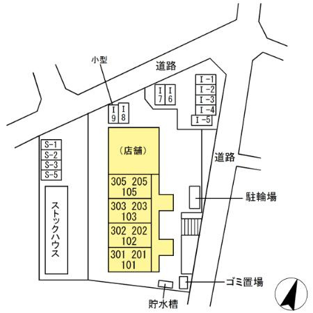 サニーハイツ村野の区画図