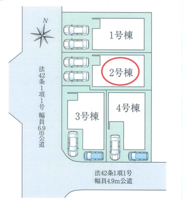 【区画図】 | ファーストタウン八幡市第８橋本平野山 | 区画図