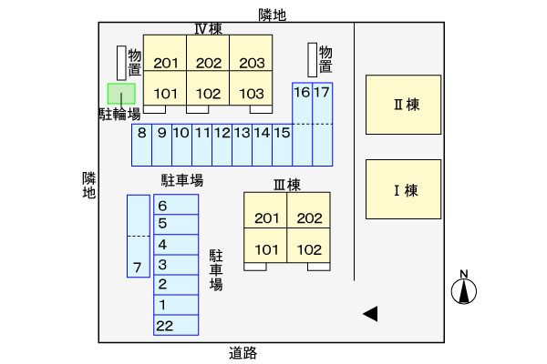サンリット・ビュ－・コヤマ　Ⅳの区画図|荒土公園まで260m