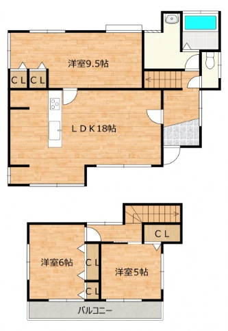 綾羅木南町中古住宅の間取り