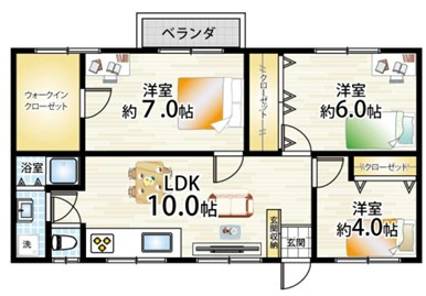 【間取り】 | 柳川ハイツ