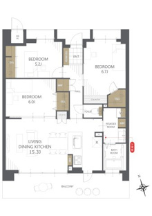 【間取り】ロイヤルマンション鳥居松 