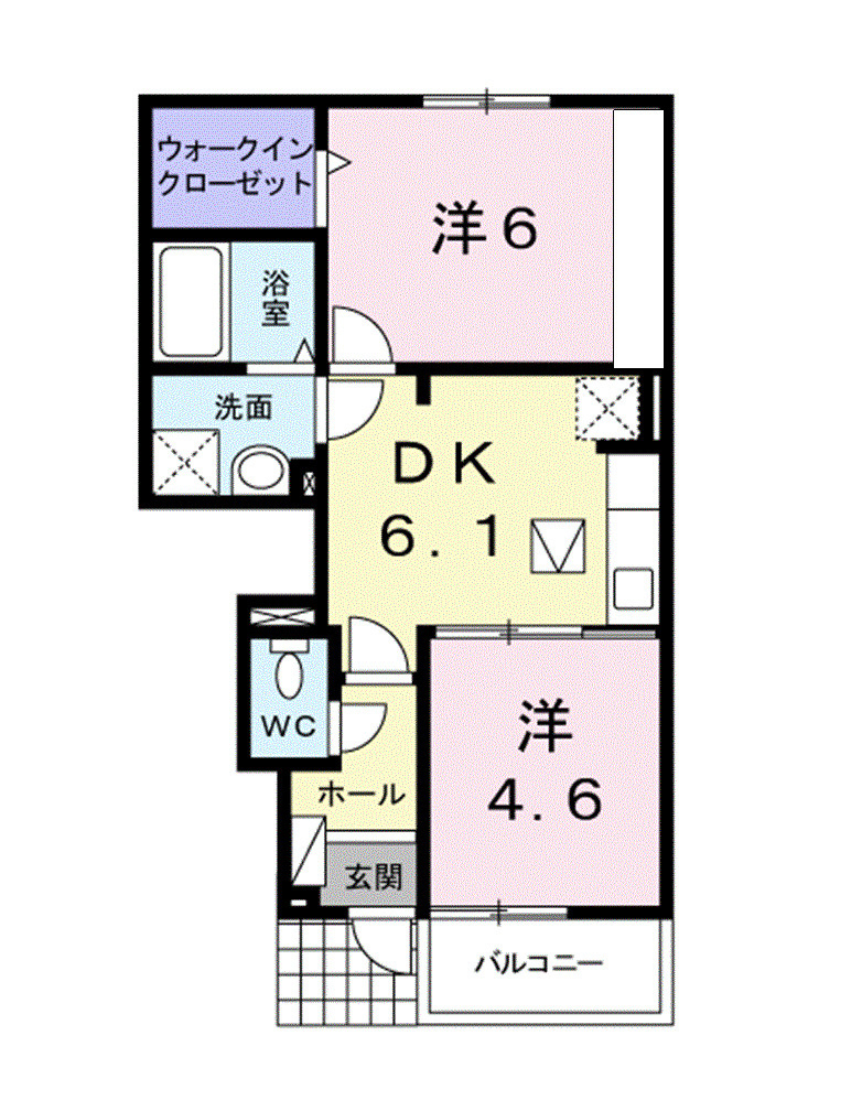 ブライト　スクエア　Ⅱの間取り