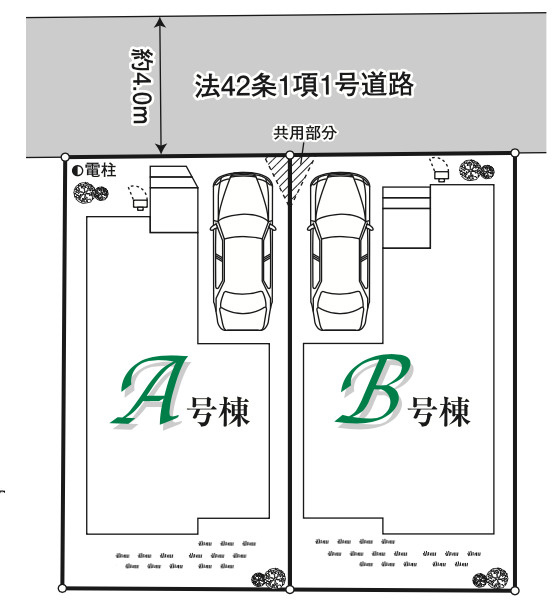 【仲介手数料無料】所沢市和ヶ原１２期全２棟１号棟　所沢の新築なら西武ハウジングの区画図