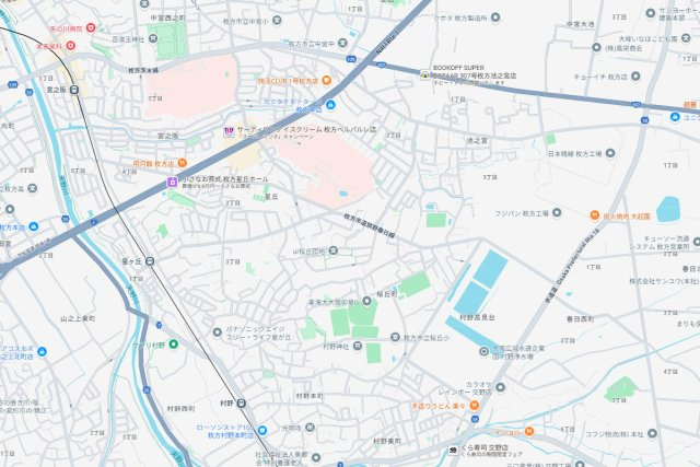枚方市星丘　第6期　新築一戸建ての地図