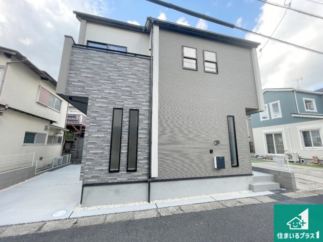 大津市際川　新築一戸建ての外観|お客様に長く安心して住んでいだだける事にこだわった家づくり！住んでからのアフターサービスにもしっかりと取り組んでいます！